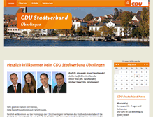 Tablet Screenshot of cdu-ueberlingen.de